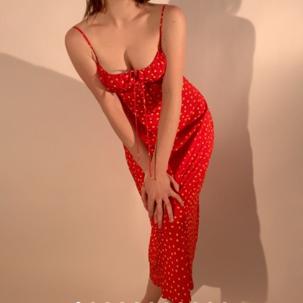 Réalisation Par Alba Red Dress